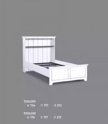 Wooden bed bedroom design luxury furniture youth room white classic