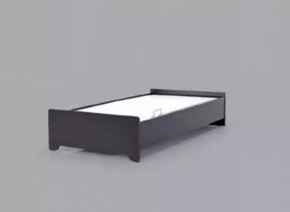 Designer beds children's bed black modern youth bed 100x200cm