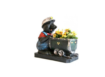 Flowerpot Mole Farting Deco Figure Statue Sculpture Figurine Decoration Pot New