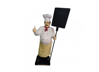 Chef figure statue sculpture advertising figure display board menu board new
