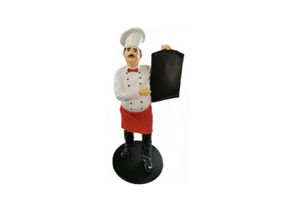 Chef figure statue sculpture advertising figure menu board promotional stand menu