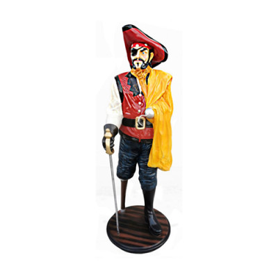 Pirate Figure Statue Design Sculpture Decoration Caribbean Pirate Garden Decor 185cm