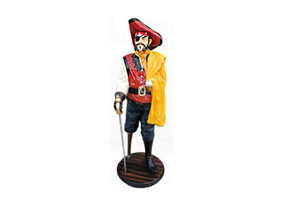 Pirate Figure Statue Design Sculpture Decoration Caribbean Pirate Garden Decor 185cm