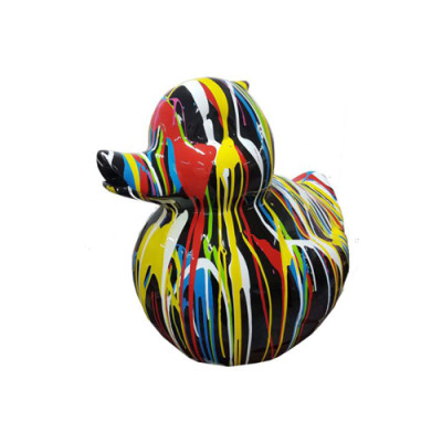 Abstract decorative figure statue sculpture 60 cm figures statues duck colorfully painted 60 cm