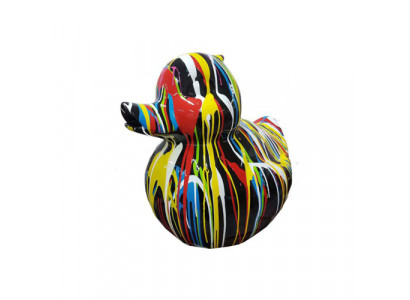 Abstract decorative figure statue sculpture 60 cm figures statues duck colorfully painted 60 cm