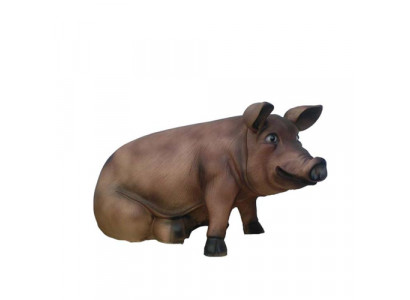 Mast Pig Farm Decoration Garden Figures Statue Animal Sausage Statues Decor