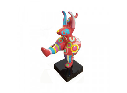 Abstract Designer Art Cute Figure Statue Colorful Painted Sculptures Statues