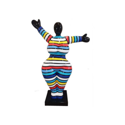 Modern living room decoration statue figurines sculptures colorful abstract decor 85cm