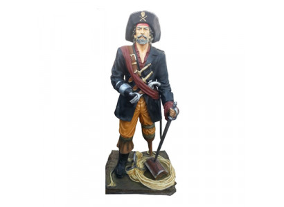 Pirate figure statue privateer buccaneer corsair sculpture decoration 200 cm