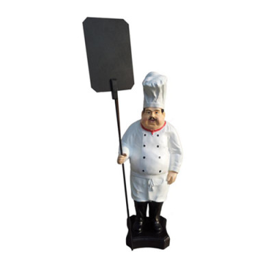 Advertising figure chef figure statue sculpture menu board display stand menu