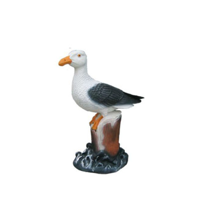 Deco Figure Seagull Bird Garden Figures Sculpture Statues Sculptures 43cm New