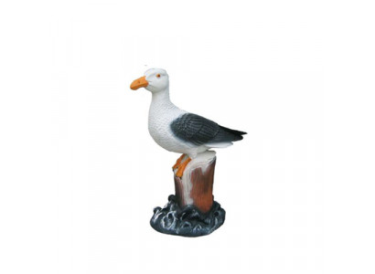 Deco Figure Seagull Bird Garden Figures Sculpture Statues Sculptures 43cm New