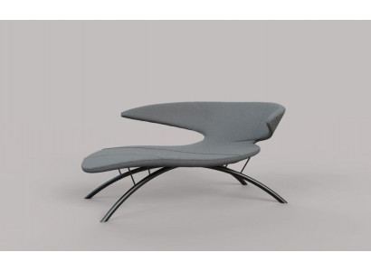 Chaise lounge armchair lounger couch fabric modern seat gray seat