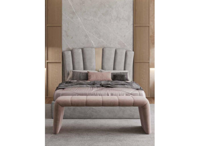Bed frame design upholstered bed designer furniture gray new beds bedroom luxury