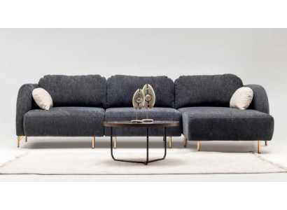 Sectional sofa L shape upholstered sofa fabric sofa couch gray sofa lounger fabric