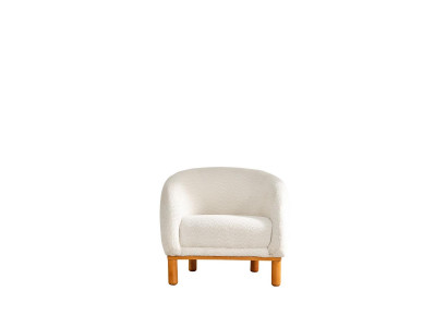 Armchair Cocktail Chair White Wing Chair Fabric Armchair Upholstered Seat