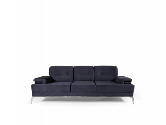 Couch three-seater fabric sofa design blue sofa 3-seater upholstered sofa