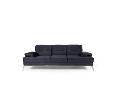 Couch three-seater fabric sofa design blue sofa 3-seater upholstered sofa