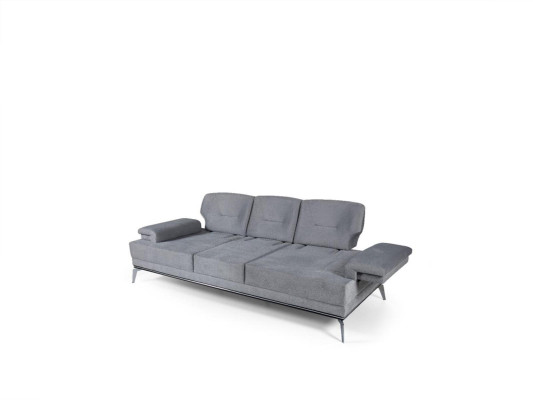 Sofa Fabric Sofa Design Three-Seater Gray 3-Seater Upholstered Sofa Couch