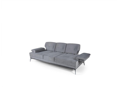 Sofa Fabric Sofa Design Three-Seater Gray 3-Seater Upholstered Sofa Couch