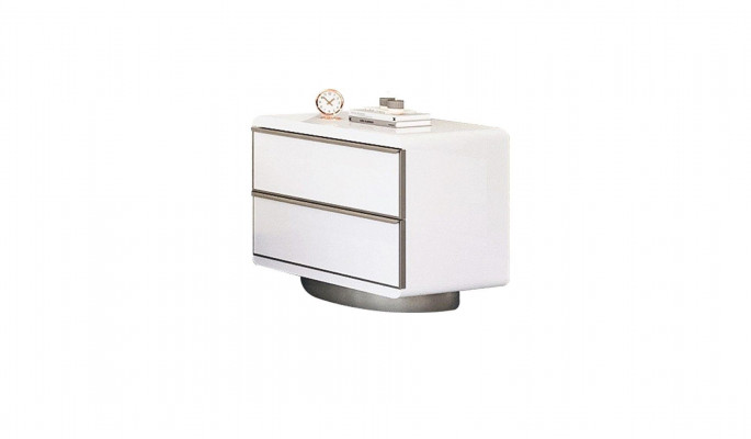 Bedroom nightstand with storage in modern style wood furniture luxury