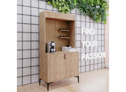 Dining room sideboard brown color modern design coffee cabinet