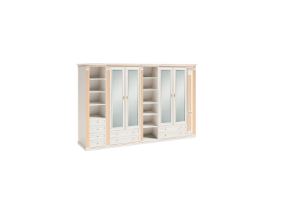 Stylish white bedroom wardrobe storage large closet