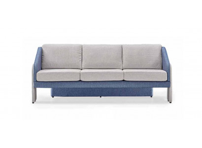 Gray-Blue Three-Seater Modern Upholstery Sofas Designer Living Room Couch