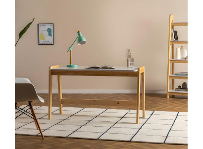 White-beige desk designer office tables computer tables wooden furniture