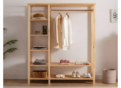 High-quality hallway furniture designer coat rack wood clothes rack