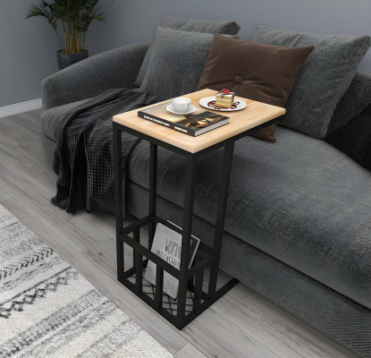 Living room light beige side table exclusive newspaper table noble furniture