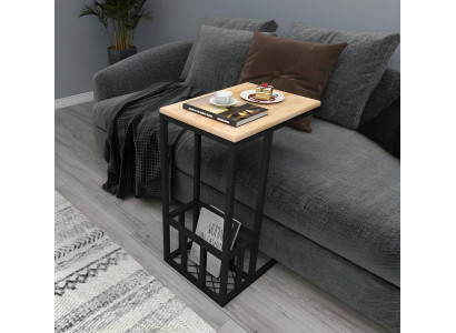 Living room light beige side table exclusive newspaper table noble furniture