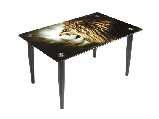 Tempered Glass Lion Table Living Room Rectangular Side Tables Luxury Furniture