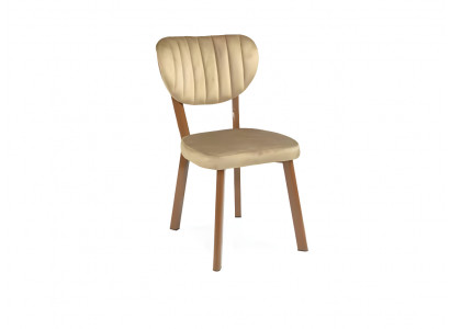 Designer dining room textile chair luxurious single-seater designer wood furniture