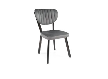Dark gray dining room chair designer kitchen chairs textile armchairs