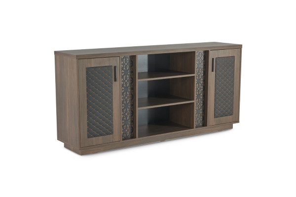 Filing Cabinet Sideboard Brown Black Modern Two-Tone Modern Design