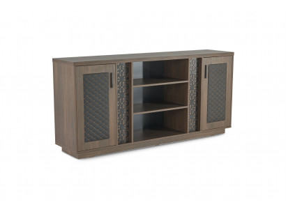 Filing Cabinet Sideboard Brown Black Modern Two-Tone Modern Design