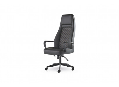 Office chair black swivel chair study modern office wheels leather