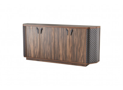 Sideboard Filing Cabinet Brown Four-Door Modern Rectangular Study