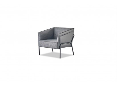 Chair Leather Stainless Steel Gray 1-Seater Modern Recliner Style Textile