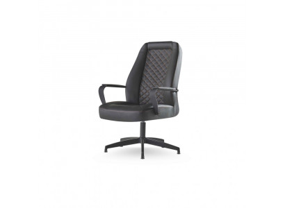 Leather armchair black office chair modern study office armchair leather
