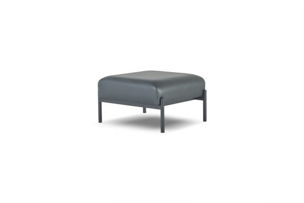 Rectangular leather stool modern black hallway entrance office furniture office