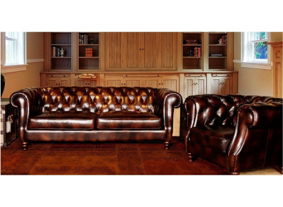Chesterfield Big XXL Sofa Blackpool Couch Faux Leather Textile Upholstery Set