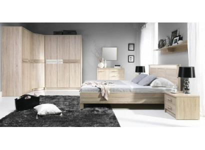 Complete bed wardrobe bedroom set wardrobe bed dresser - Cremona 3