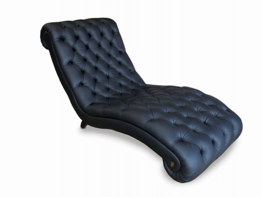 Chesterfield Liège Chaise Longue Couch Sofa Leather Sofa Vintage Crystal NEW