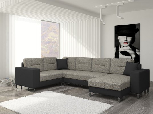 Design corner sofa, sleeper sofa, bed function, couch, leather, upholstery, fabric sofas, new 3260.