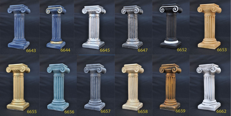 Regal Glass Display Cabinet Egyptian Shelves Showcases XXL Columns 240cm Column Egypt New