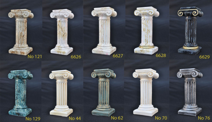 Regal Glass Display Cabinet Egyptian Shelves Showcases XXL Columns 240cm Column Egypt New