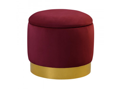 Pouf Footstool Round Seat Stool Upholstered Stool Round Chest Seat New