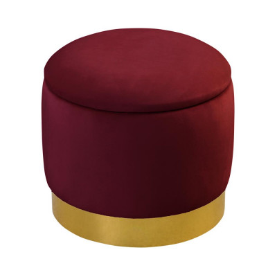 Pouf Footstool Round Seat Stool Upholstered Stool Round Chest Seat New
